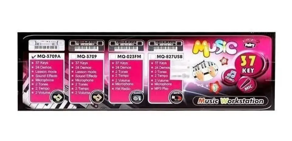 Organeta Piano Musical Niños Niñas 37 Teclas Microfono Mp3 4