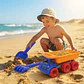 Camión Volqueta De Playa Surtido Pala Y Rastrillo Regalo - Miniatura 3