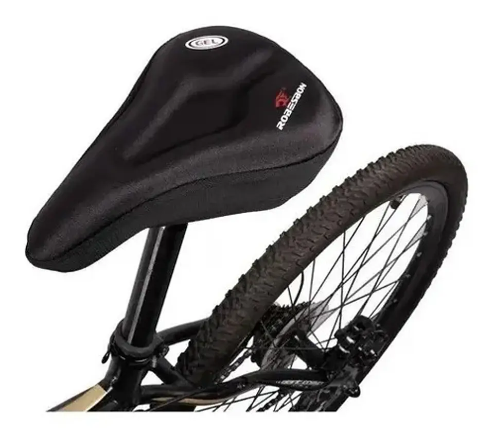 Funda Para Asiento De Bicicleta Robesbon Gel Negro Antideslizante Talle L 4