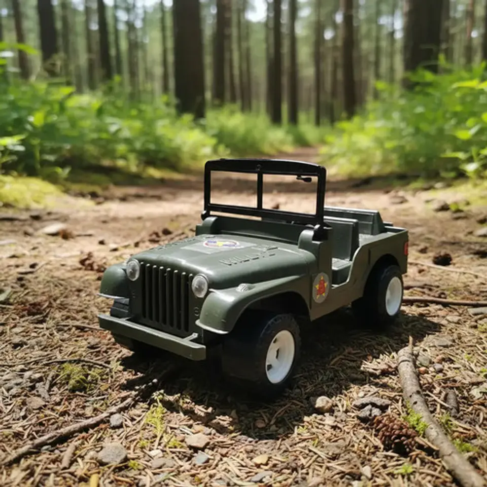 Carro Camioneta De Juguete De Arrastre Jeep Willys Regalo 2