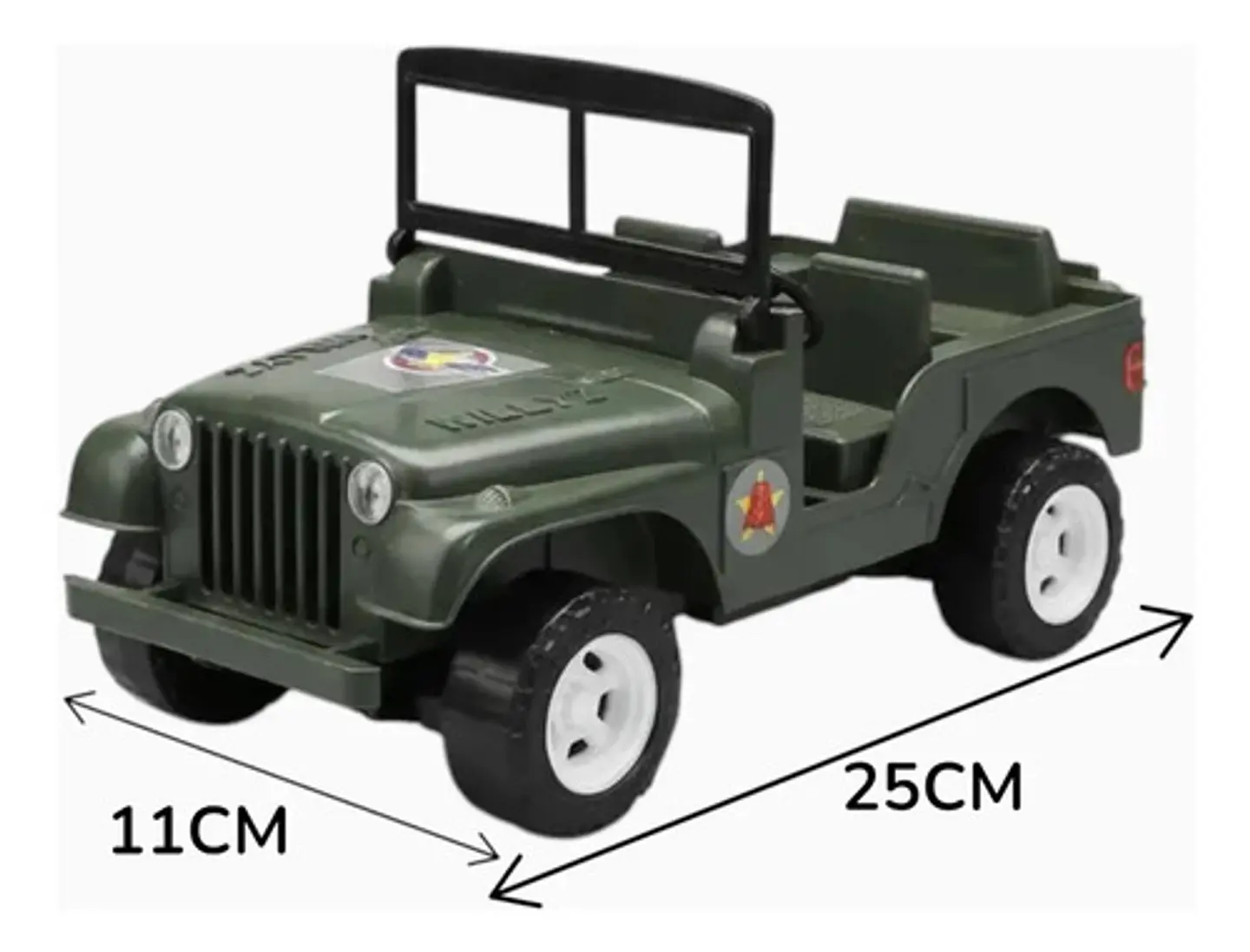 Carro Camioneta De Juguete De Arrastre Jeep Willys Regalo 6