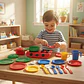 Juego De Cocina Infantil Plástico Con Estufa Y 28 Accesorios - Miniatura 3