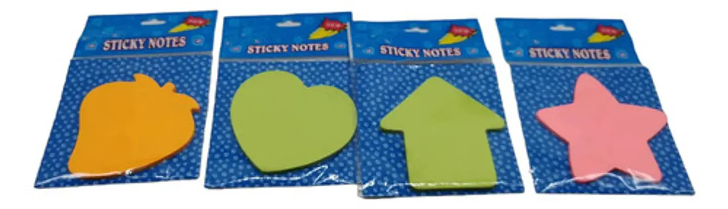 Notas Adhesivas Macrooutlet Figuras 7x7cm Color Variado 1