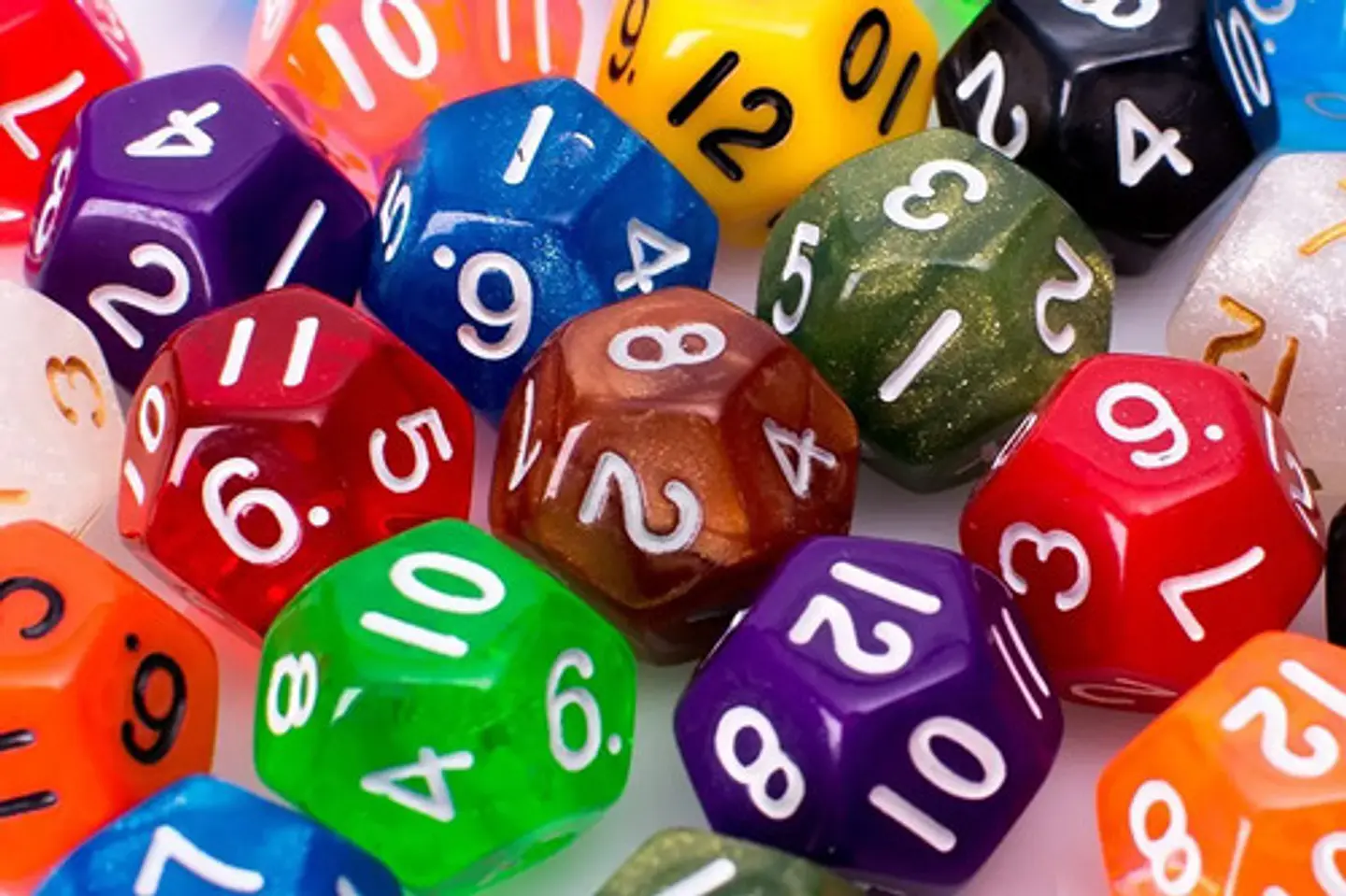 Juegos Rol Dados 12 Caras X6 Und Dado Casino Poliédrico 2