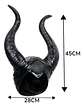 Cuernos Disfraz Malefica Casco Cachos - Miniatura 4