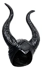 Cuernos Disfraz Malefica Casco Cachos - Miniatura 6
