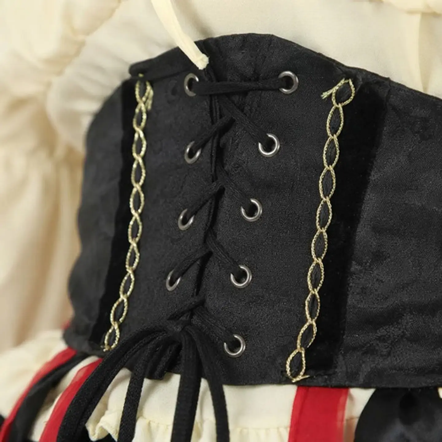 Disfraz De Pirata Para Mujer Corsét Ajustado Halloween Fiest 3