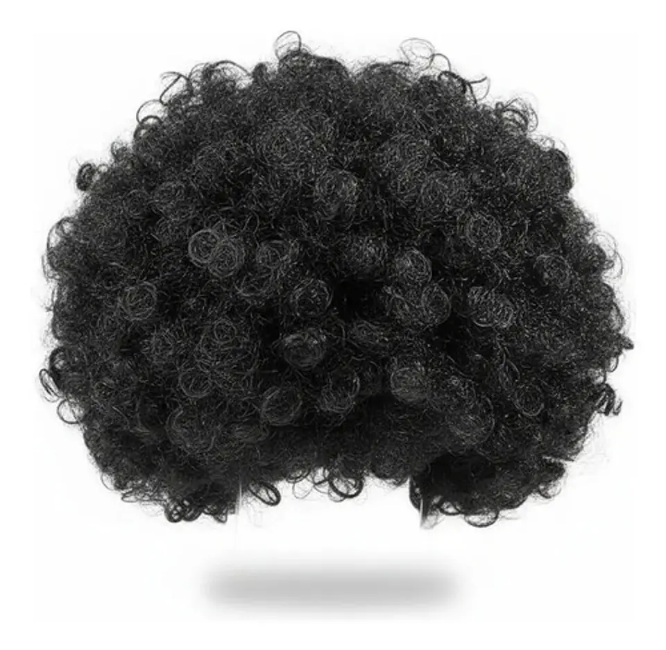 Peluca Afro Disfraz Halloween Unisex 5