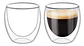 Shot Taza Doble Pared Vidrio Borosilicato 80ml Espresso X2 - Miniatura 1