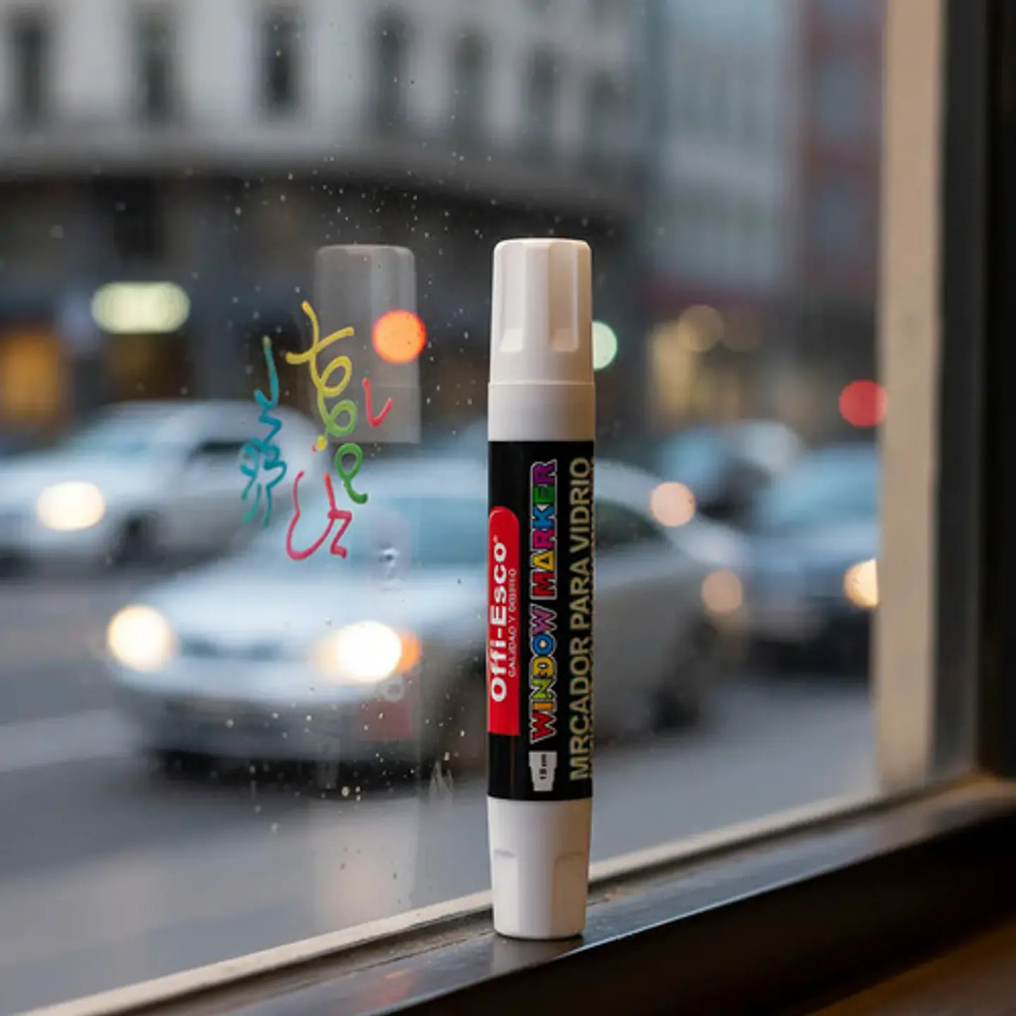 Marcador Para Vidrio Lavable Window Marker Jumbo 15mm Neon 3