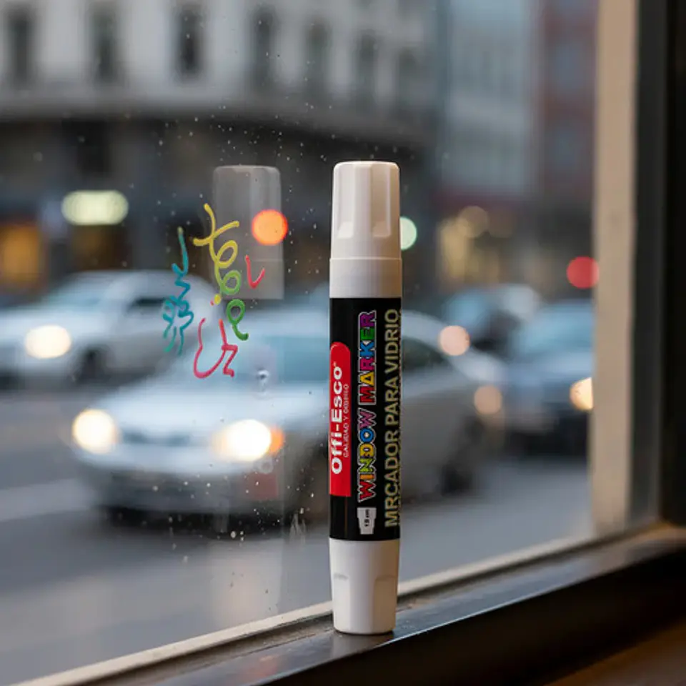 Marcador Para Vidrio Lavable Window Marker Jumbo 15mm Neon 3