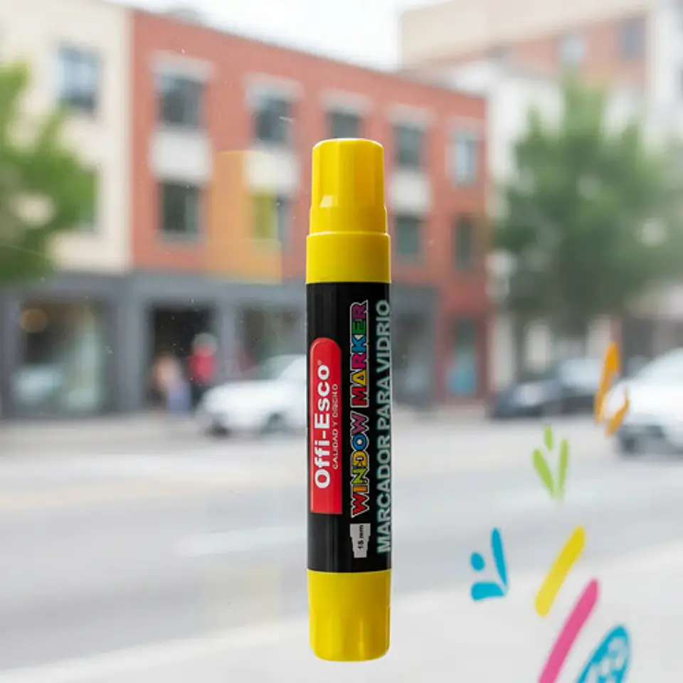 Marcador Para Vidrio Lavable Window Marker Jumbo 15mm Neon 9