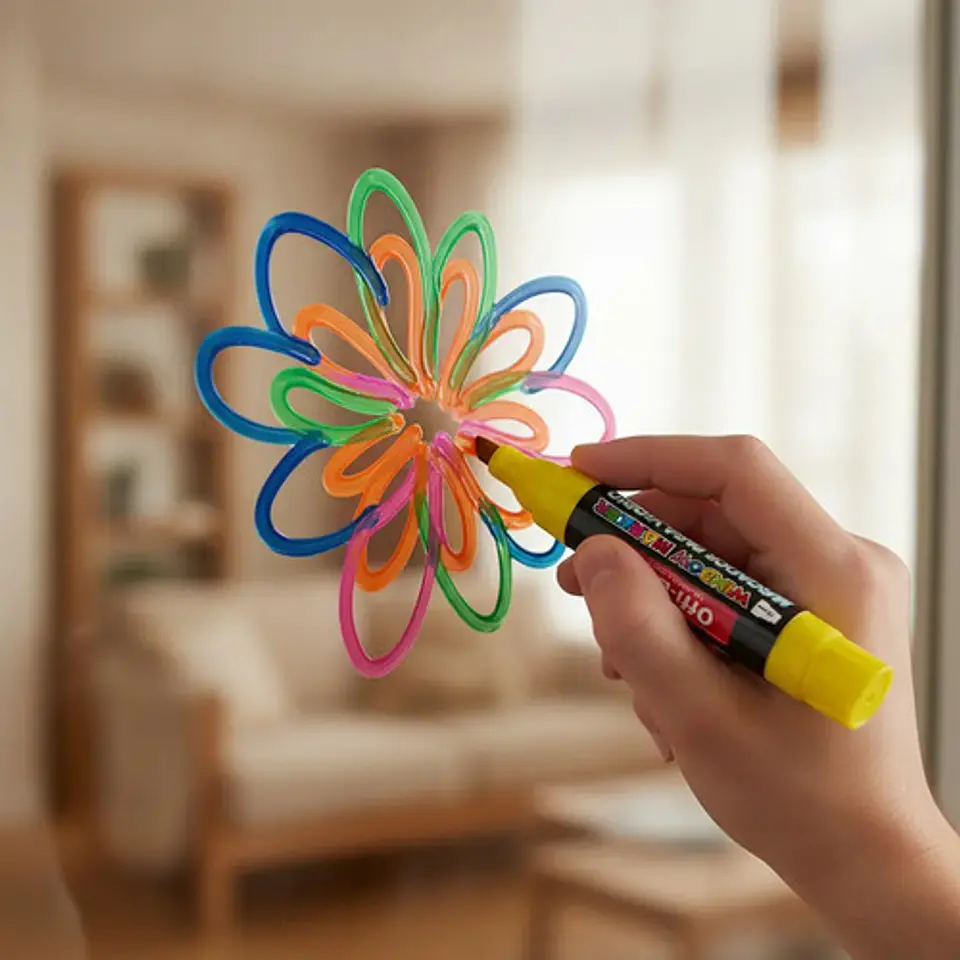 Marcador Para Vidrio Lavable Window Marker Jumbo 15mm Neon 10