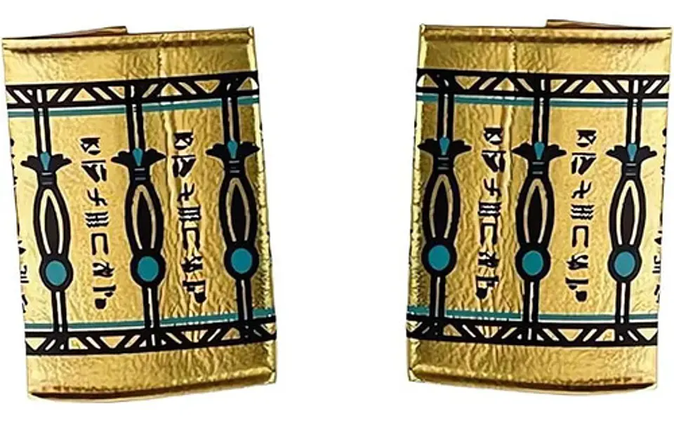 Set Accesorios Disfraz Cleopatra Egipcia Dorado Y Turquesa 3