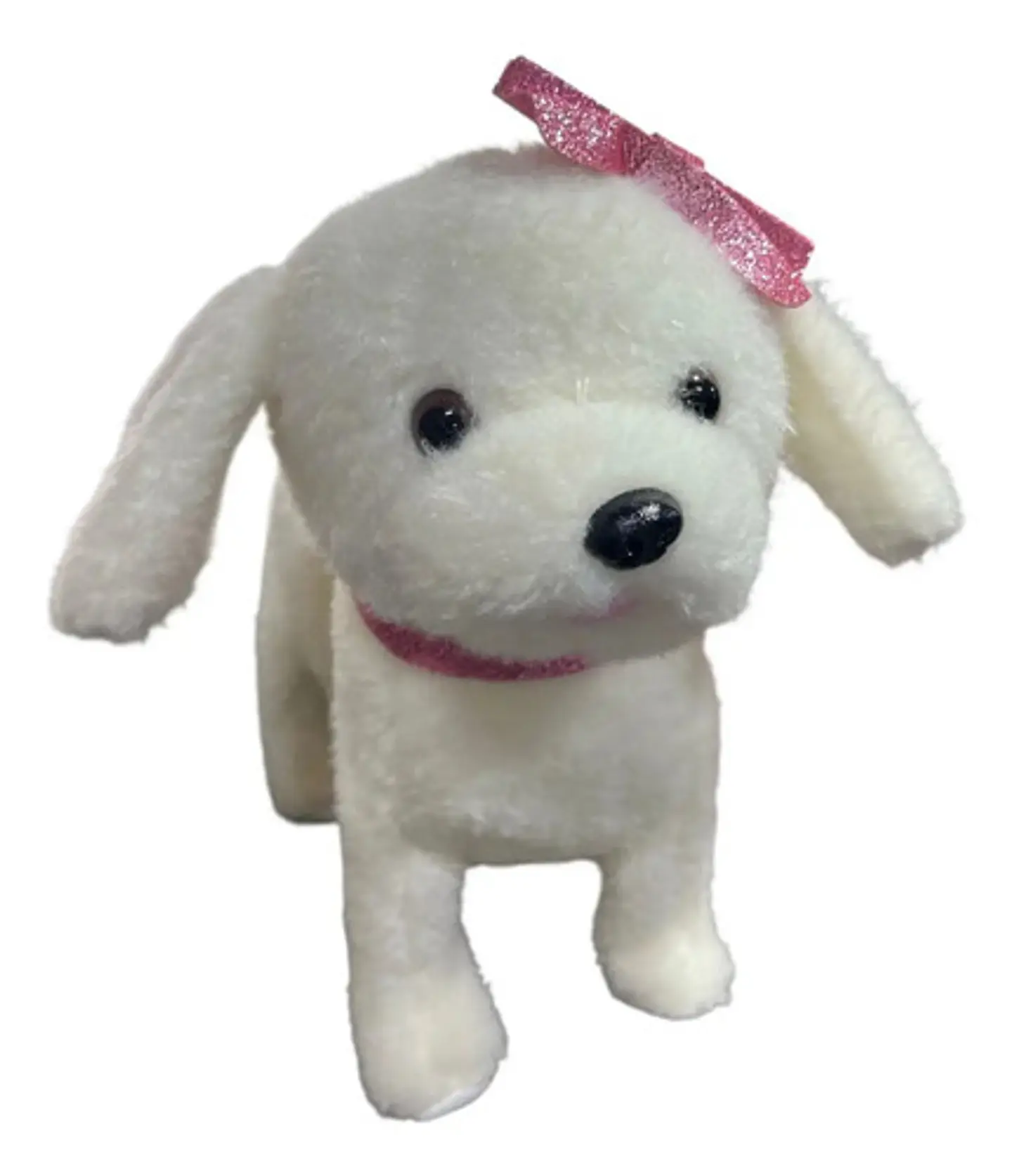 Peluche Perro Control Collar French Poodle Con Sonido Y Movimiento 2