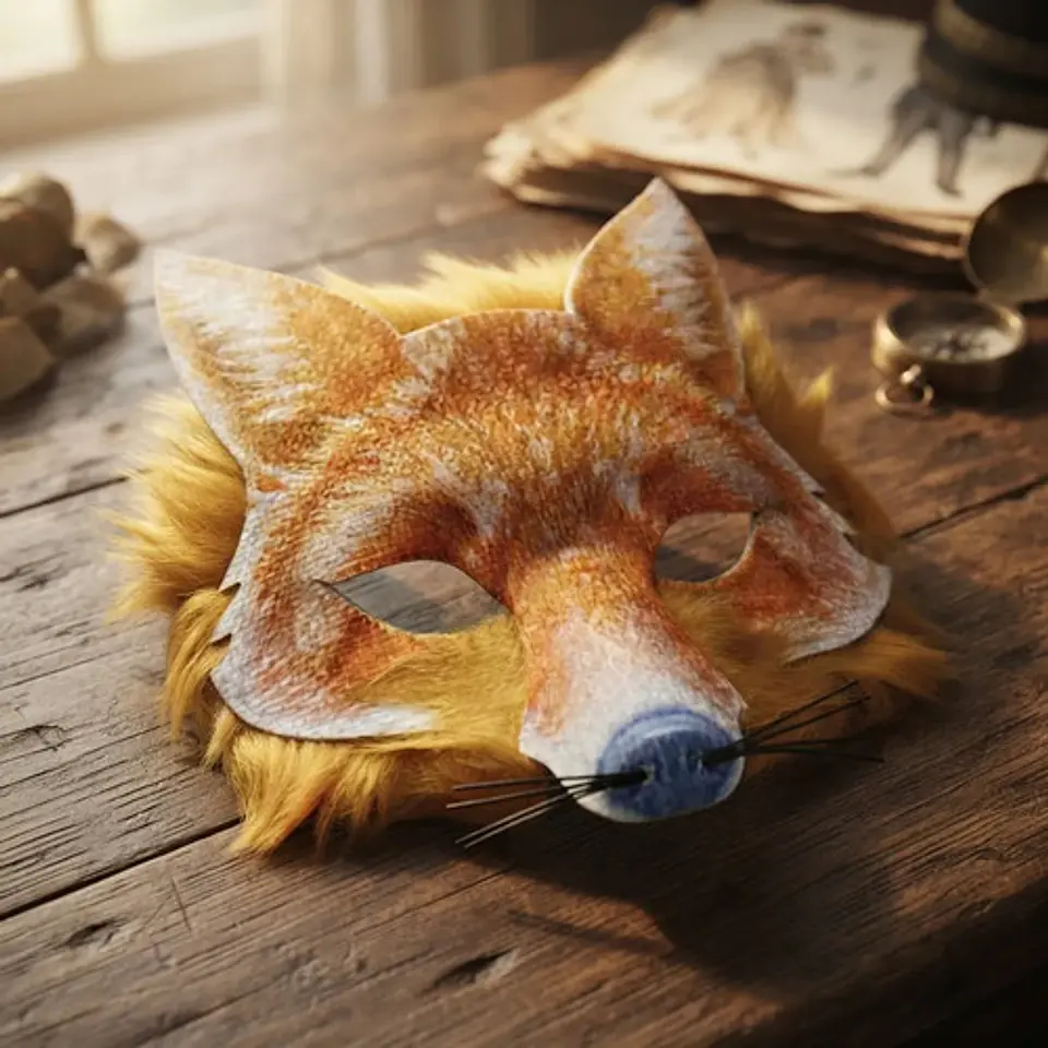Antifaz Animales Lobo Conejo Tigre Zorro Niños Adultos 2