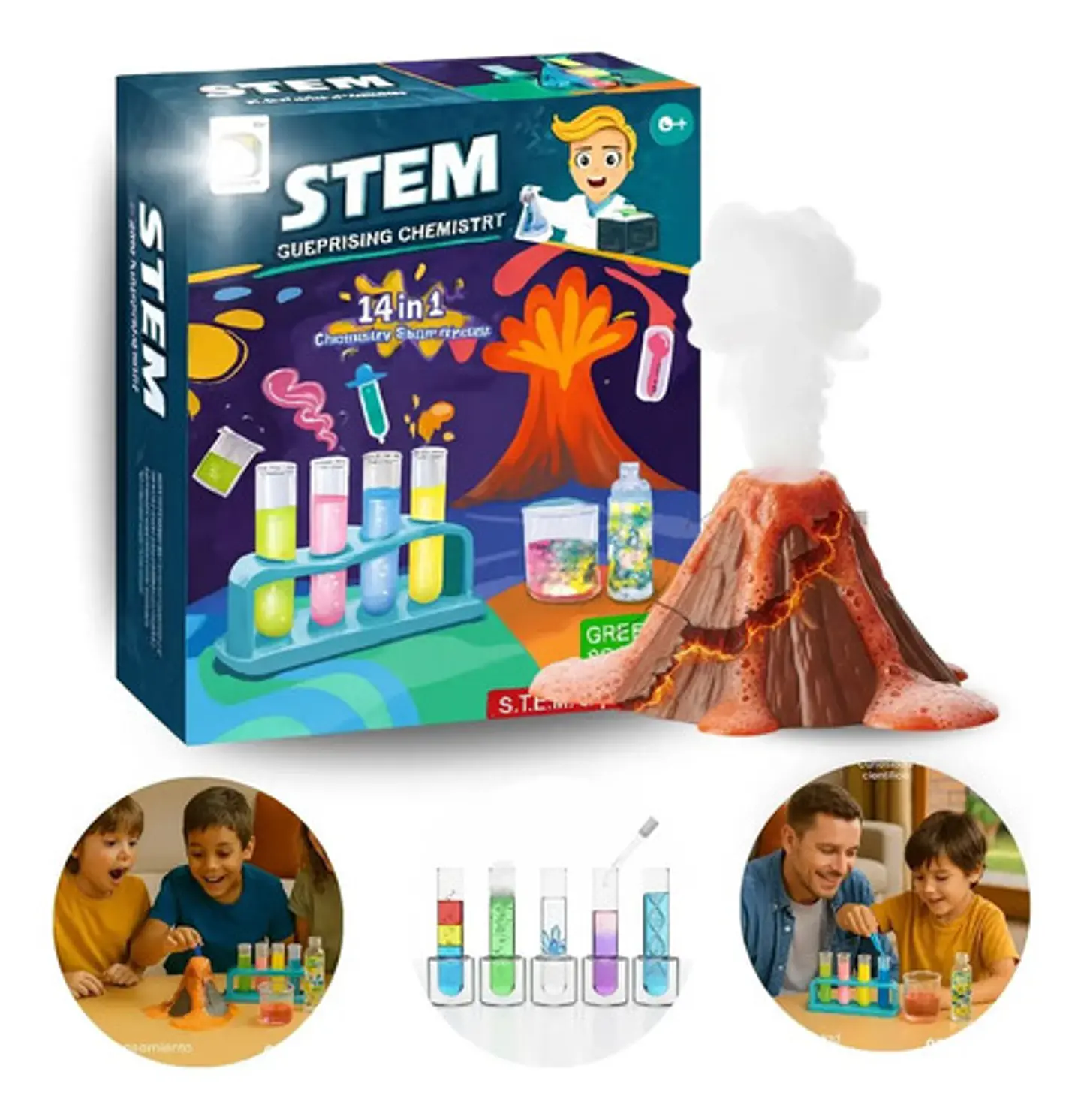 Kit De Ciencia 14 En 1 Experimentos Stem Laboratorio Niños 1