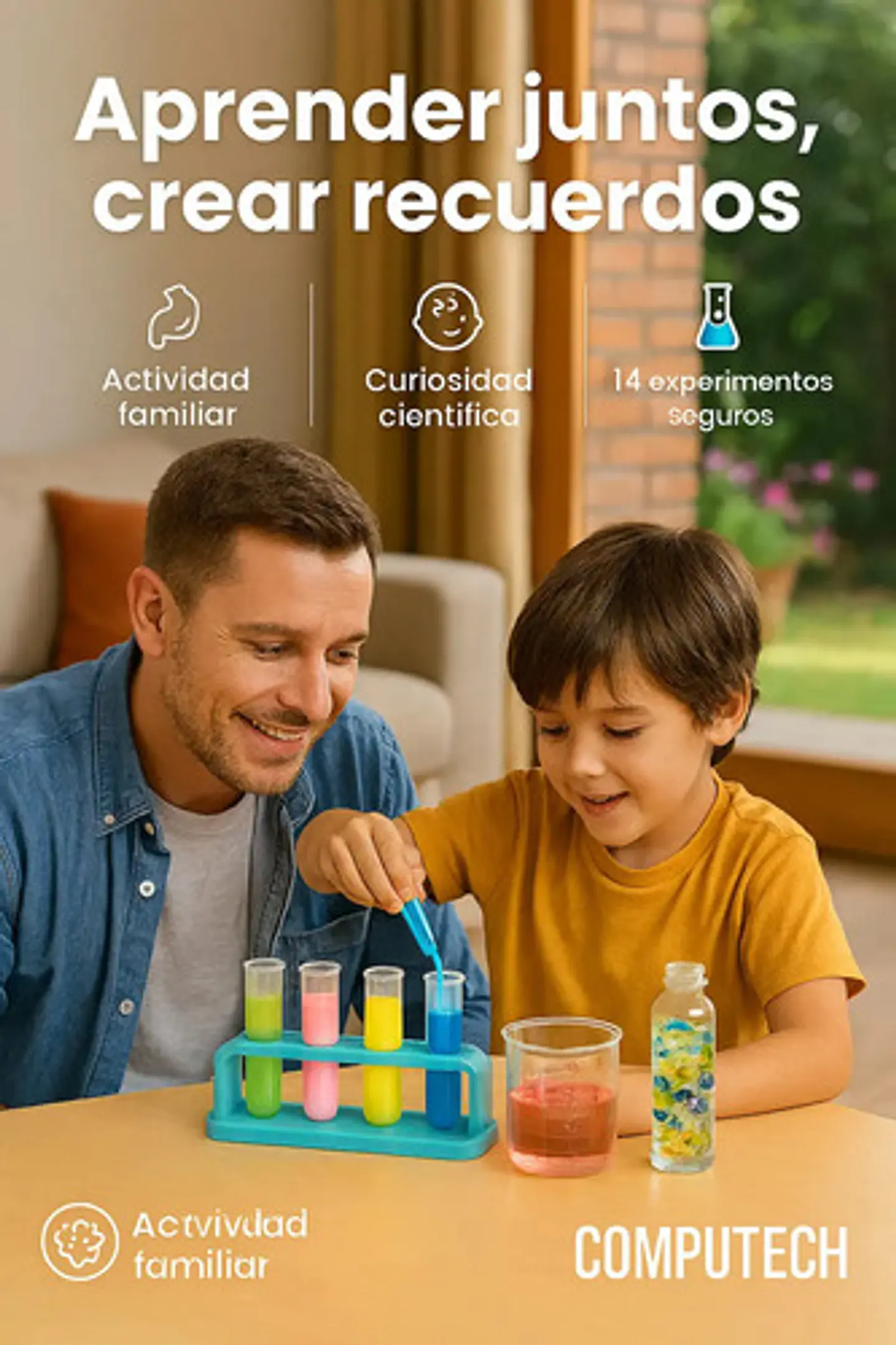 Kit De Ciencia 14 En 1 Experimentos Stem Laboratorio Niños 3
