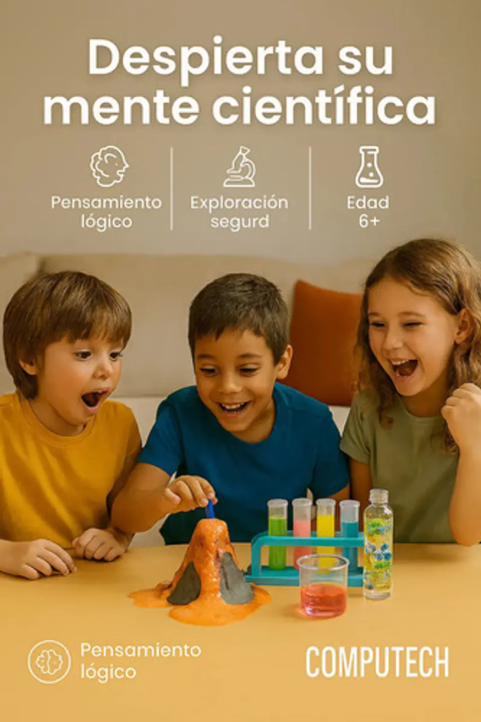 Kit De Ciencia 14 En 1 Experimentos Stem Laboratorio Niños 5