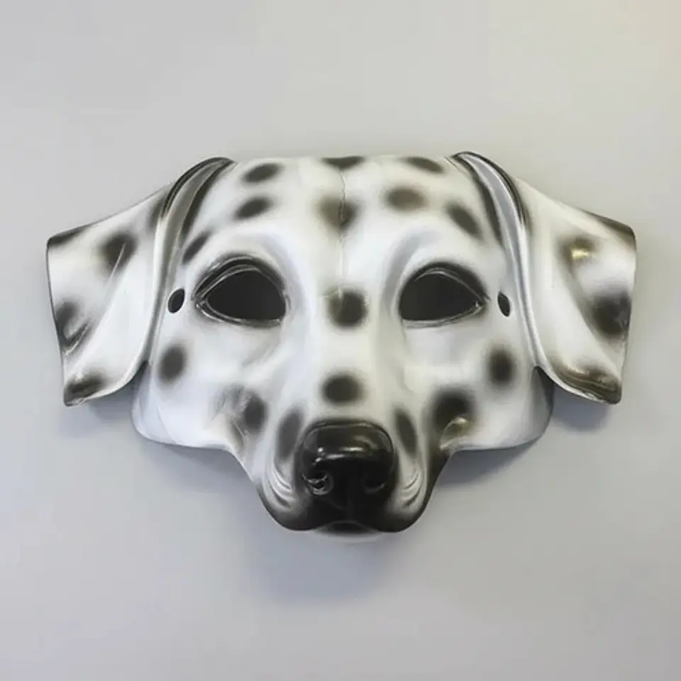 Antifaz Accesorio Mascara De Perro Dálmata Disfraz Halloween 5
