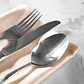 Juego Cubiertos Cuchara Cuchillo Tenedor Acero X24 Piezas - Miniatura 6