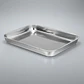 Bandeja Hornear Rectangular Metalica 24x16cm Plateada - Miniatura 4