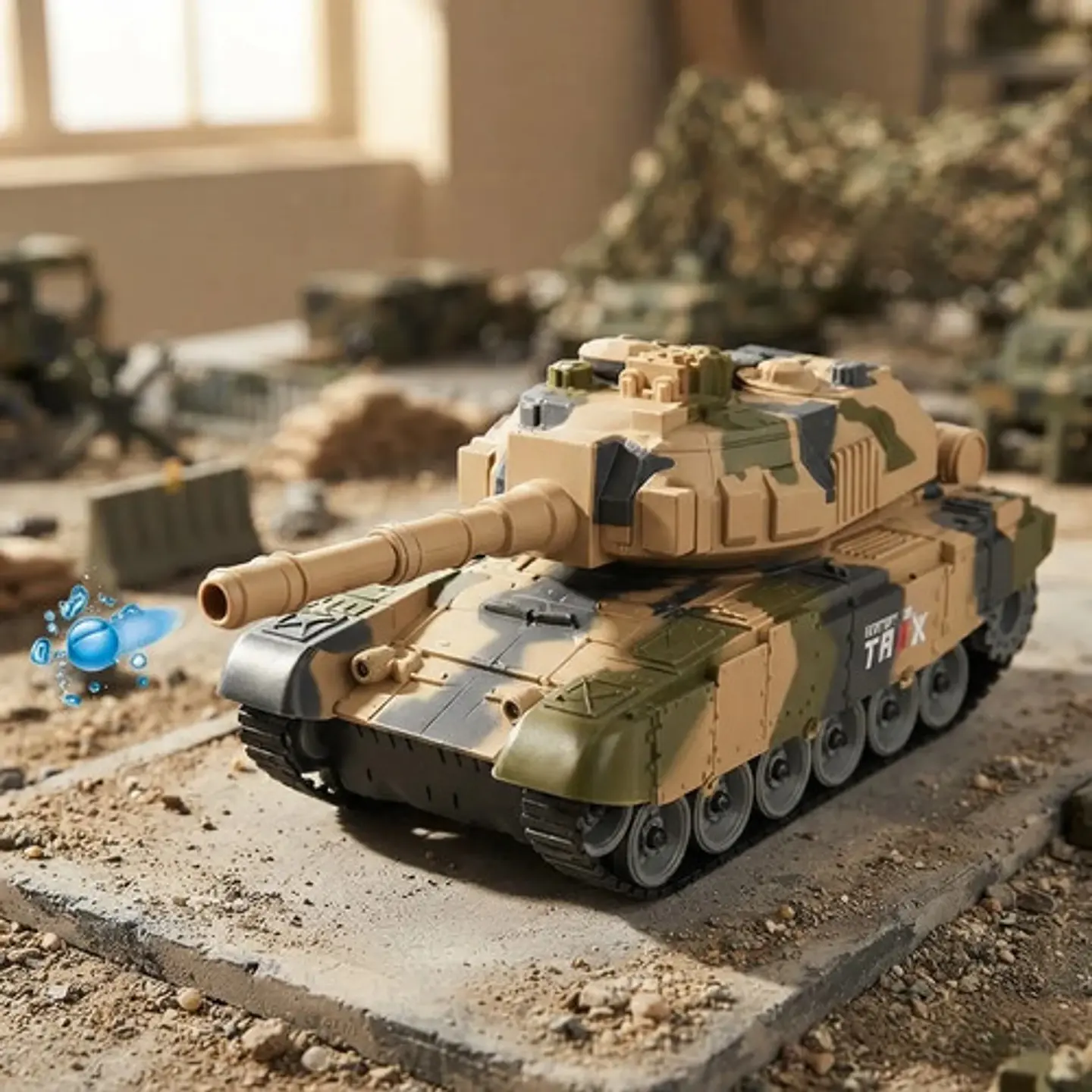 Tanque Mediaval De Batalla Rc 2.4ghz Camuflado Para Niños 2