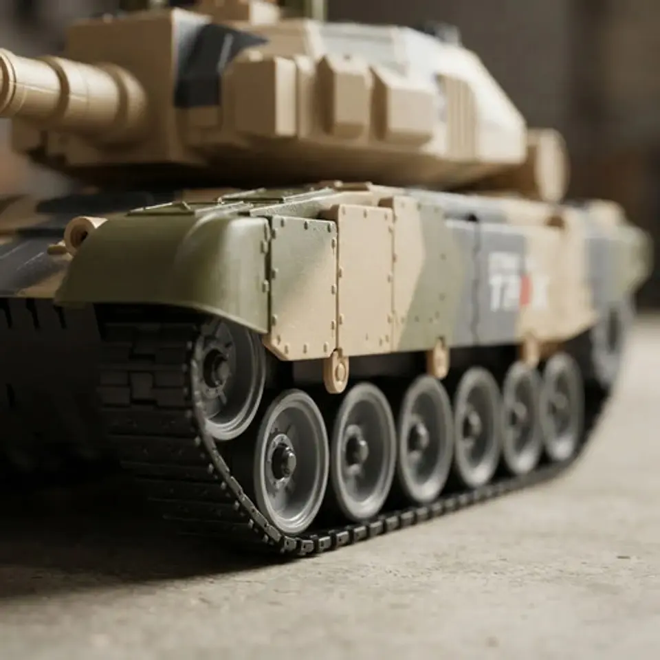 Tanque Mediaval De Batalla Rc 2.4ghz Camuflado Para Niños 4
