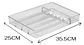 Bandeja Organizadora Cajón De Cocina Cubiertos 23023 - Miniatura 4