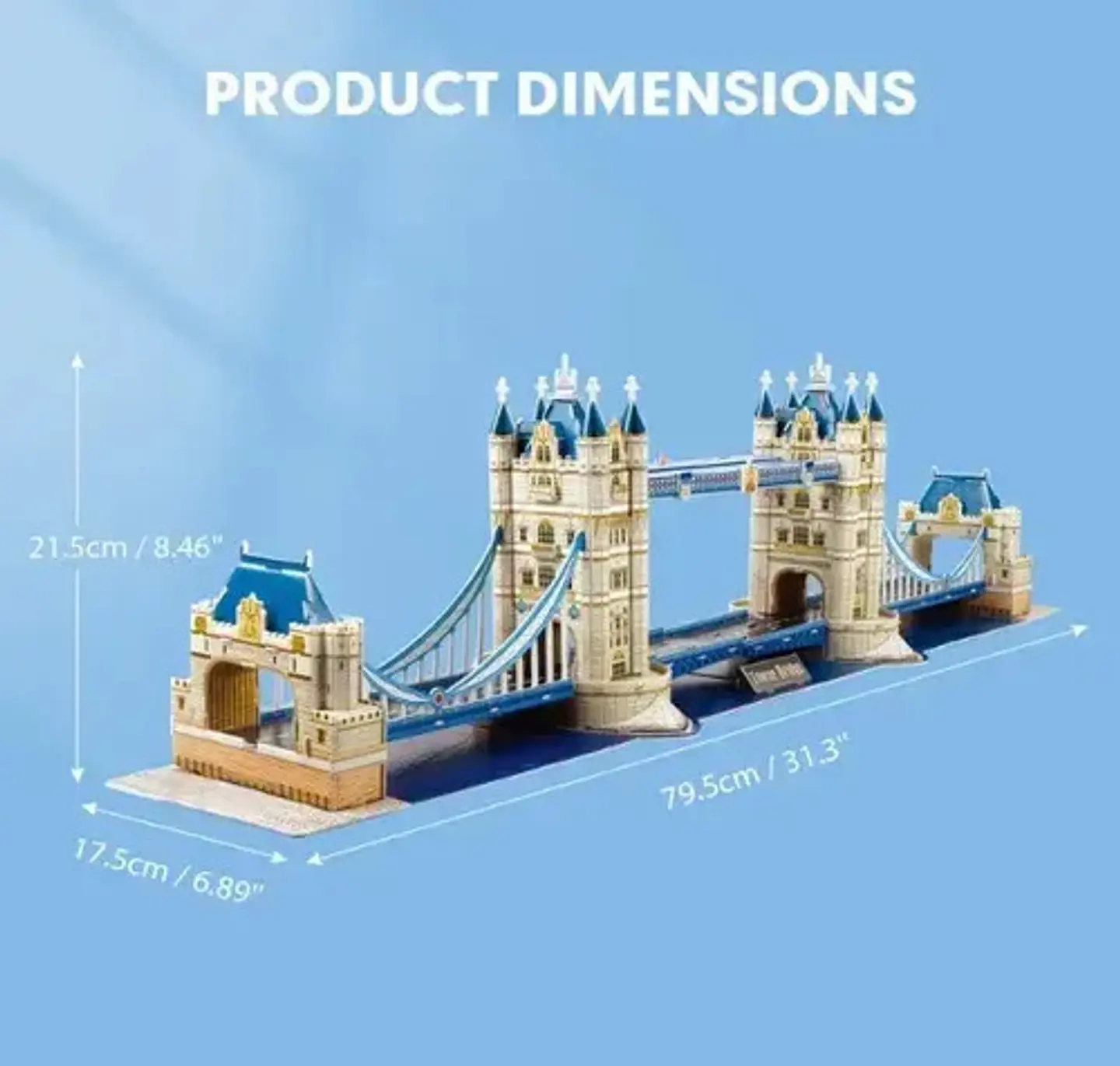 Rompecabezas 3d Puente Londres Arquitectura Mundial 120pcs 4