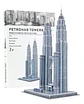 Rompecabezas 3d Petronas Towers Arquitectura Famosa 86pcs - Miniatura 1