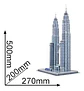 Rompecabezas 3d Petronas Towers Arquitectura Famosa 86pcs - Miniatura 4