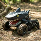 Carro Control Remoto Stunt Car Tiburón Bota Humo Sonidos - Miniatura 3