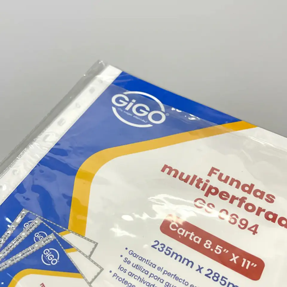 Sobre Bolsillo Acetato Carta Delgado Catalogo X 100 Und Gigo 5