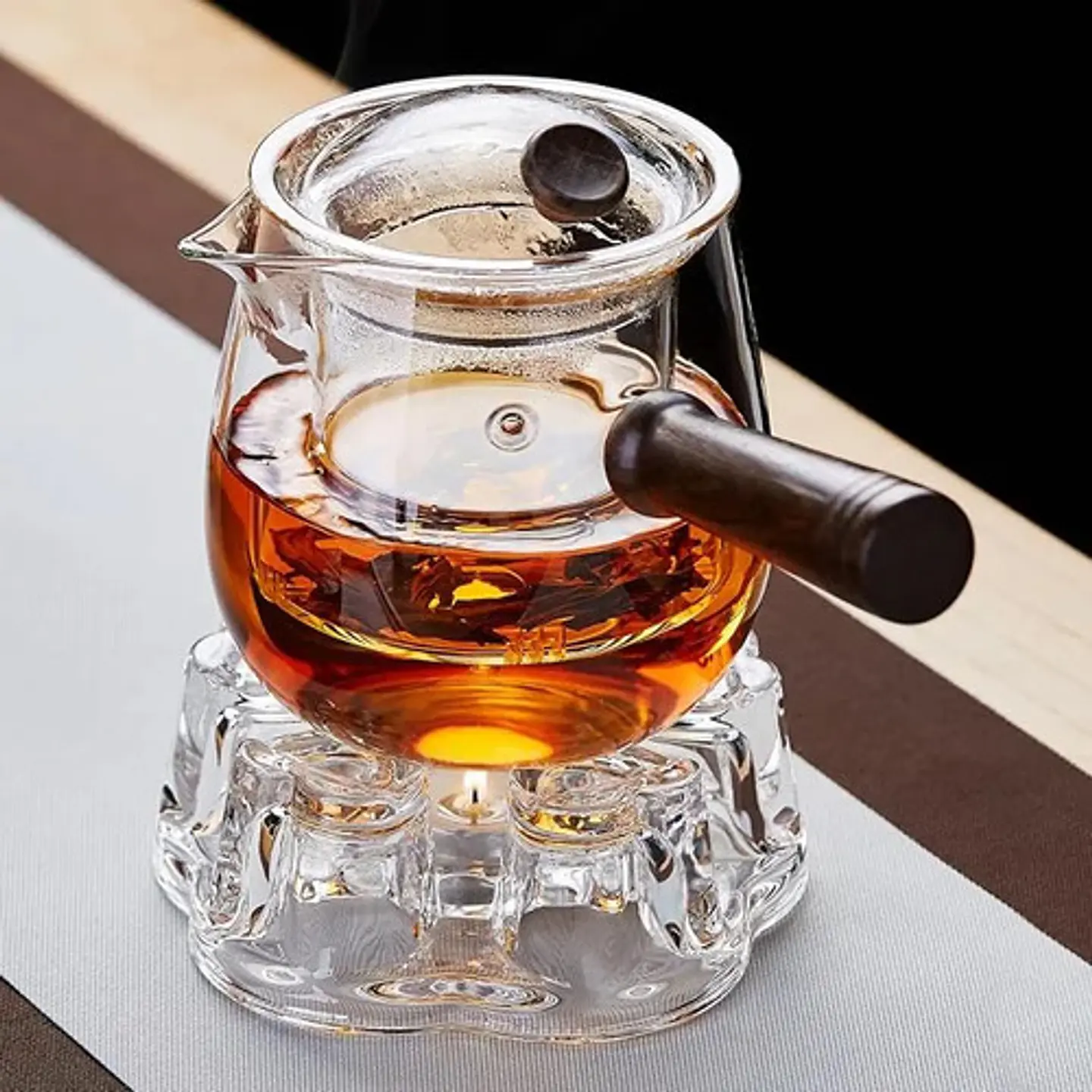 Calentador De Tetera Calentador De Té De Vidrio Borosilicato 7