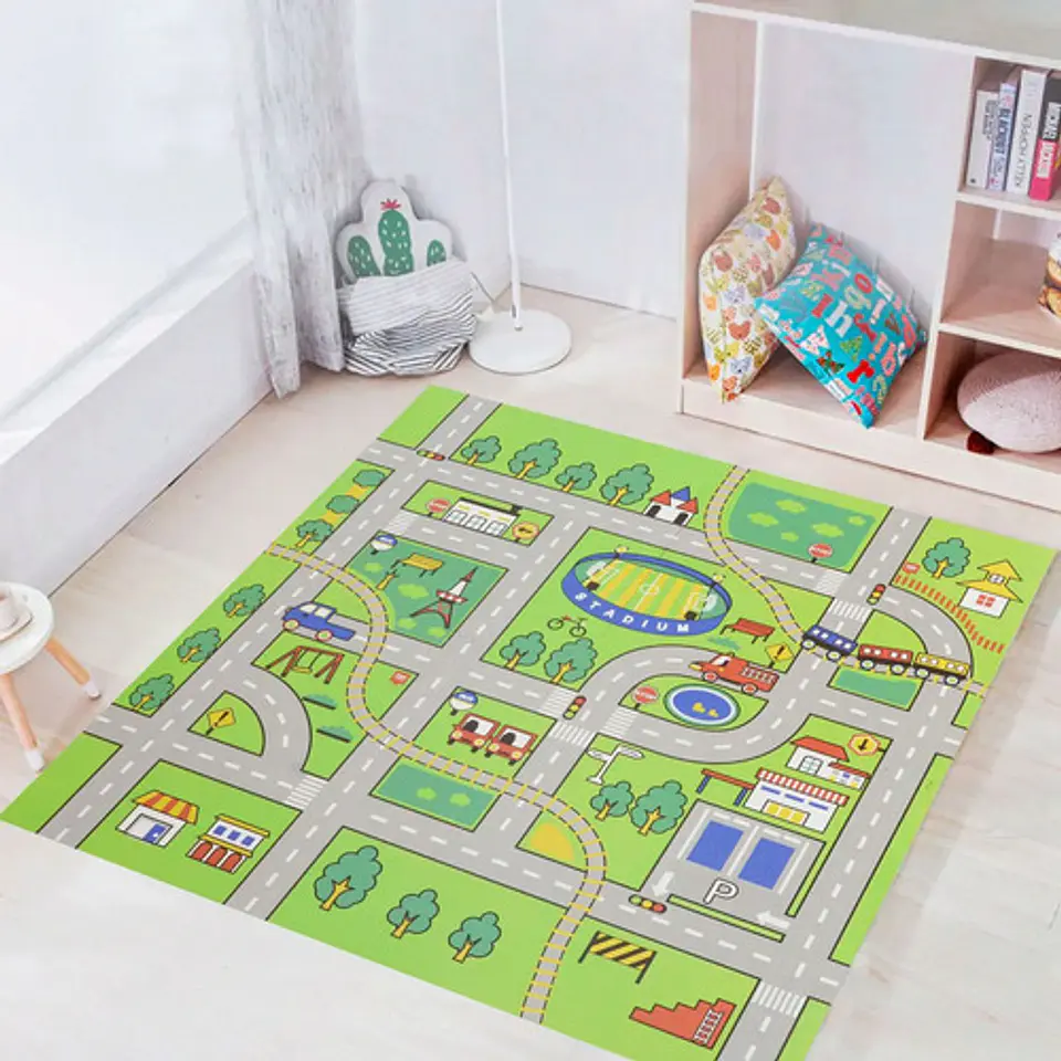 Alfombra De Juego Para Bebés Tapete Goma Eva 120cm X120cm 19