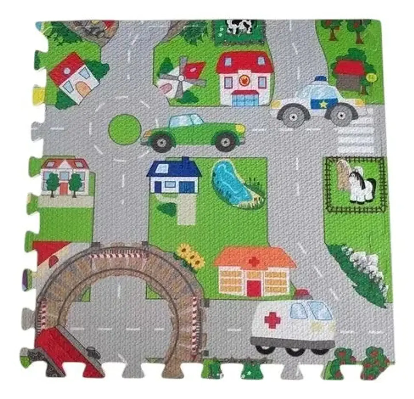 Alfombra De Juego Para Bebés Tapete Goma Eva 120cm X120cm 31
