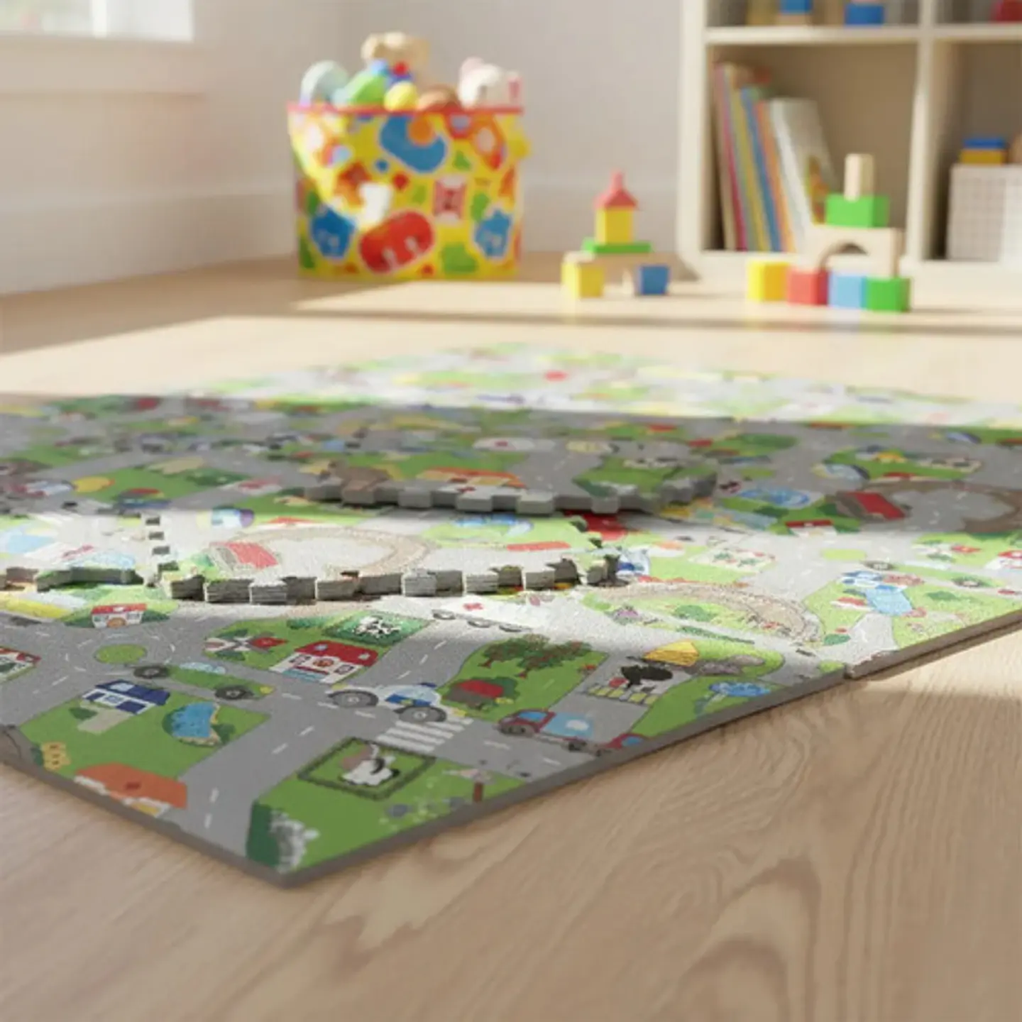 Alfombra De Juego Para Bebés Tapete Goma Eva 120cm X120cm 33