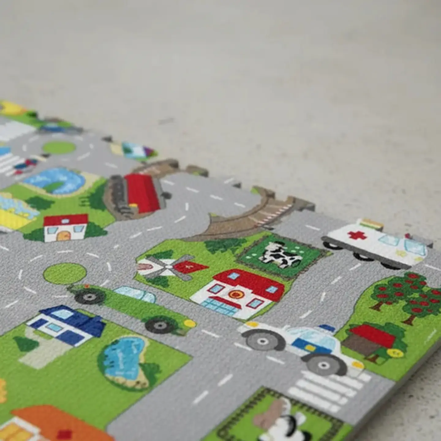 Alfombra De Juego Para Bebés Tapete Goma Eva 120cm X120cm 35