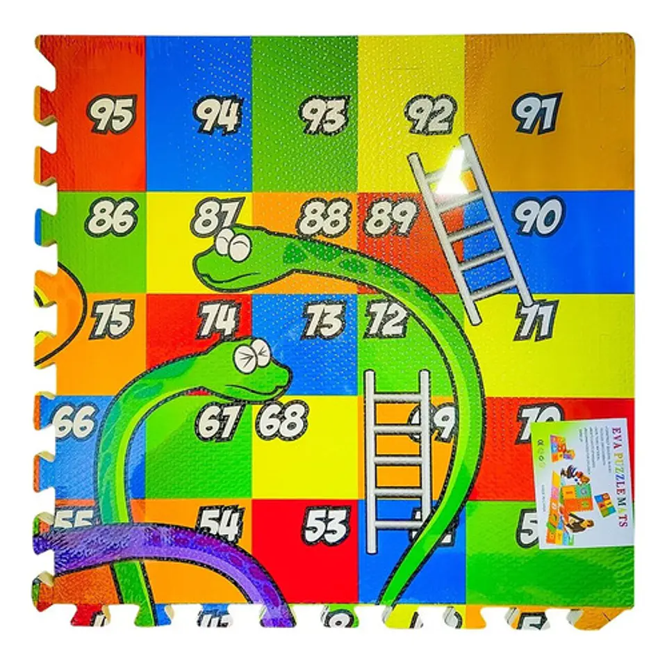 Alfombra De Juego Para Bebés Tapete Goma Eva 120cm X120cm 38