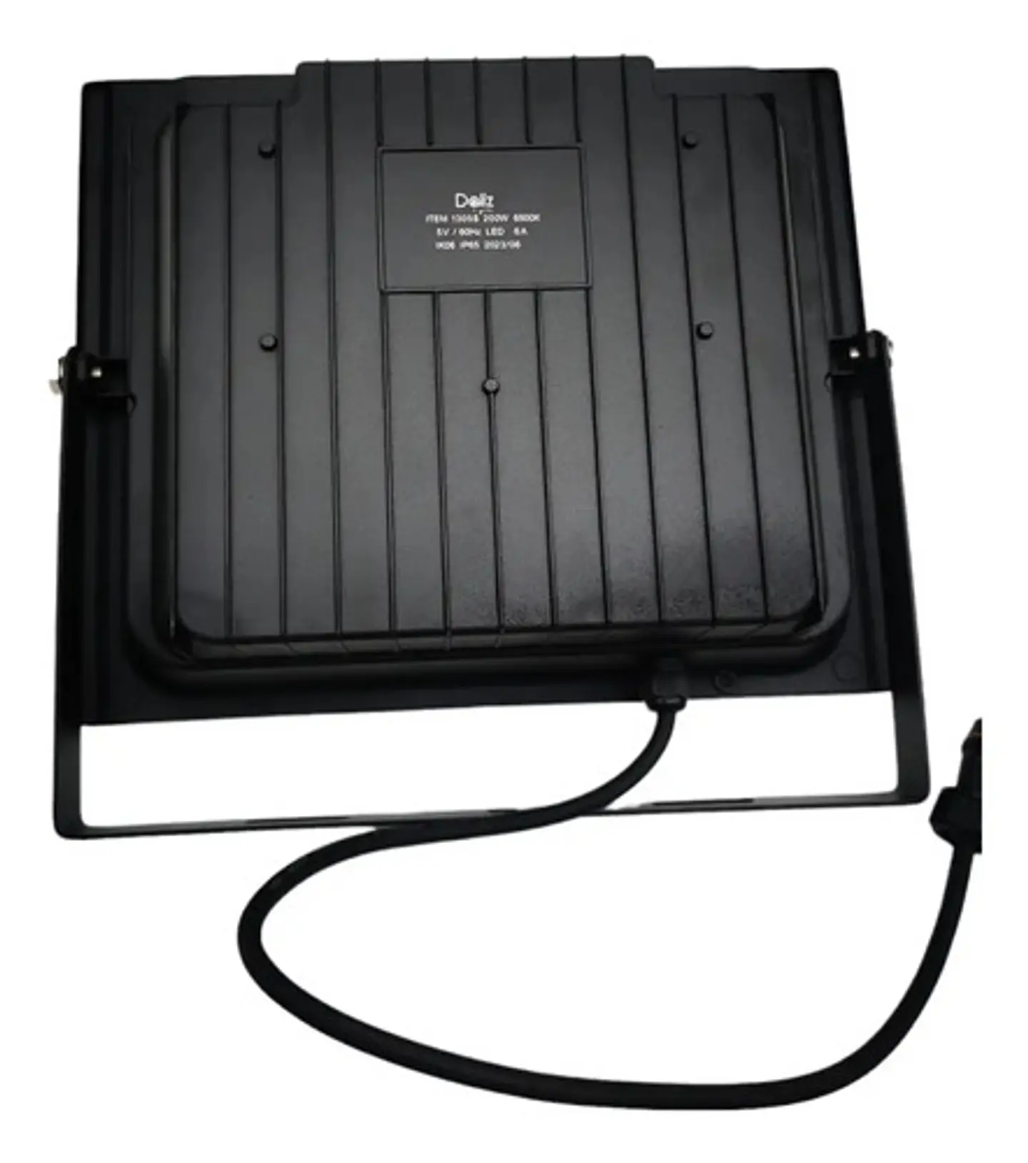 Reflector Solar Daliz 200w Luz Fría 6500k Montable Carcasa Negra 5v Negro Blanco Frío 3