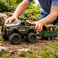 Carro Jeep Militar Remolque Helicóptero Soldado Ref. 364d-6 Personaje Jeep Con Remolque Verde Oscuro - Miniatura 4