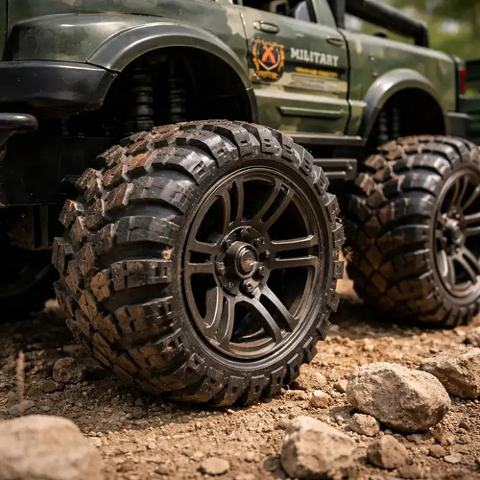 Carro Jeep Militar Remolque Helicóptero Soldado Ref. 364d-6 Personaje Jeep Con Remolque Verde Oscuro 5