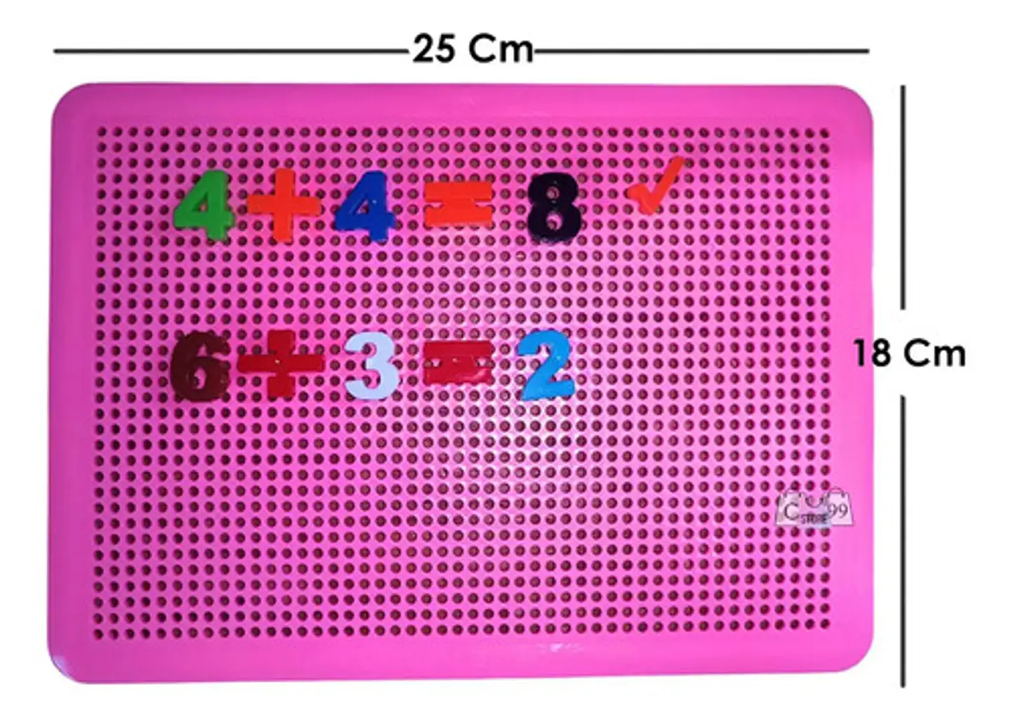Tablero Didáctico Con Letras Y Numeros Armatodo Puntudo Multicolor/letras 9