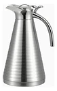 Termo Jarra Plateada Metalico Caliente Frio Cóni Rayado 1.2l - Miniatura 2