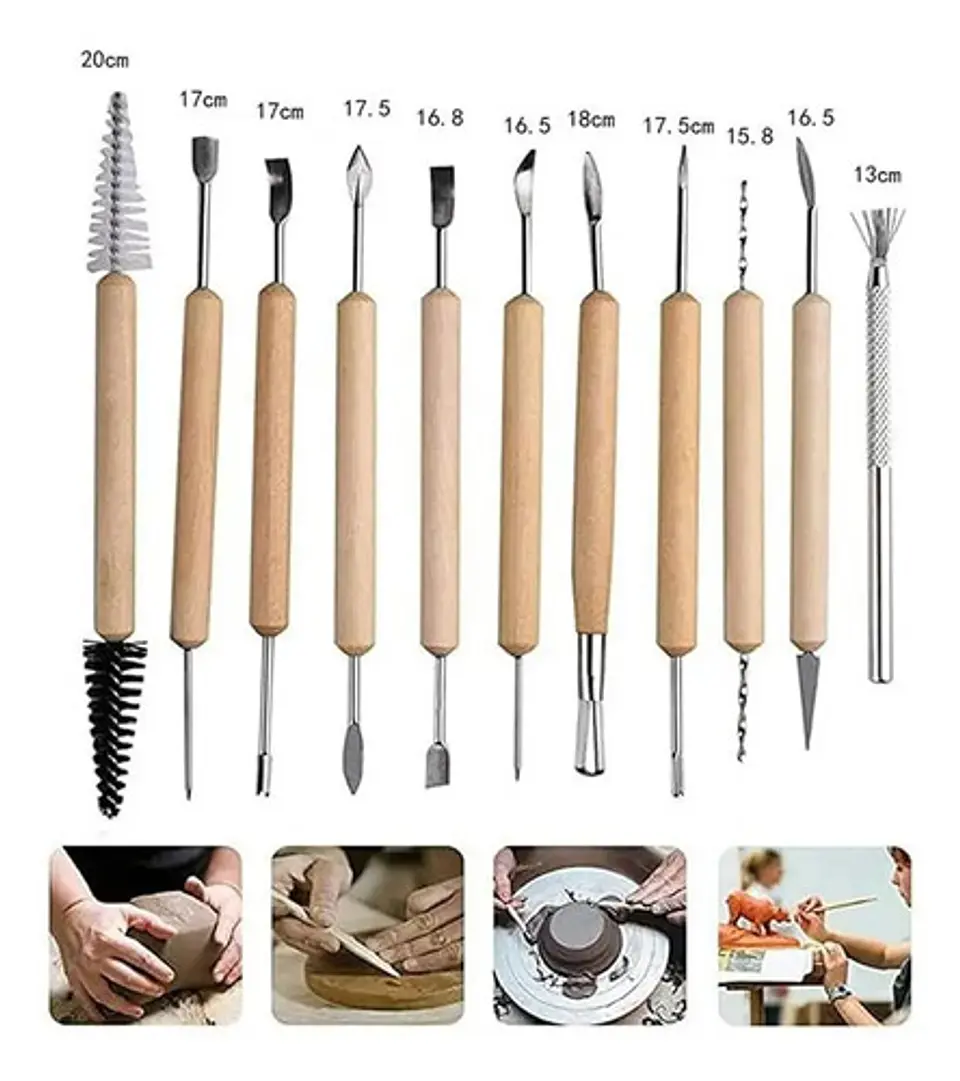 Set Herramientas X11 Cerámica Artesanías Modelado Arcilla 3