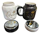 Taza Mug X2 Pareja Boda Aniversario Regalo King Queen Mr Mrs - Miniatura 2