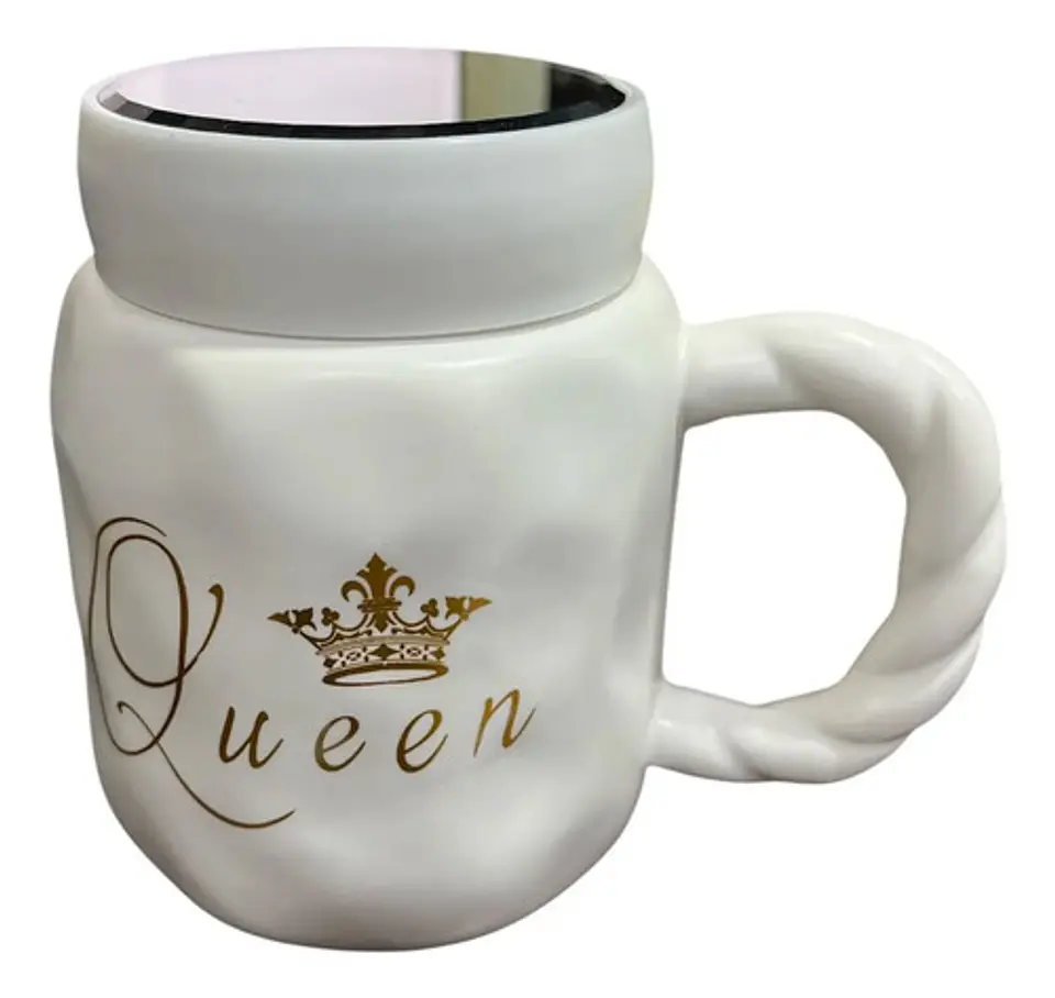Taza Mug X2 Pareja Boda Aniversario Regalo King Queen Mr Mrs 5
