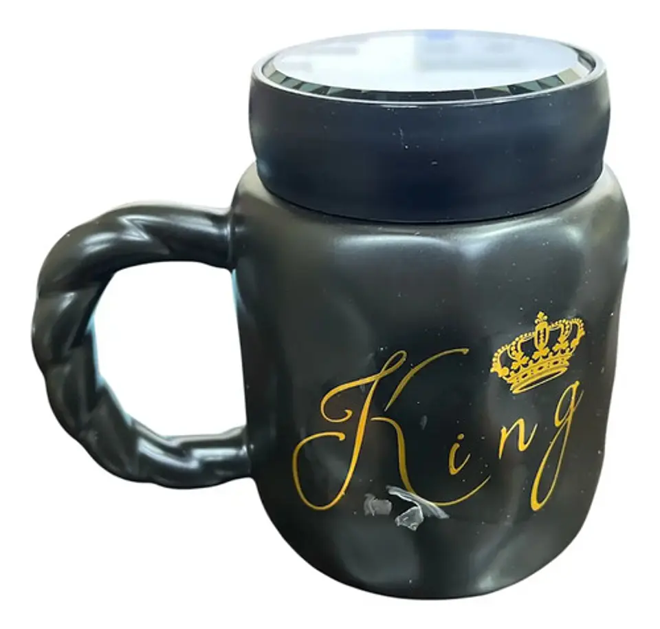 Taza Mug X2 Pareja Boda Aniversario Regalo King Queen Mr Mrs 6