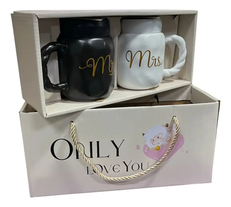 Taza Mug X2 Pareja Boda Aniversario Regalo King Queen Mr Mrs 7